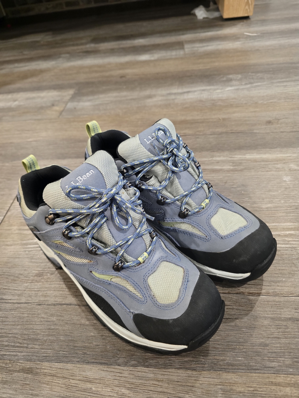 L.L. Bean Blue Gray and Black Hiking Sneakers